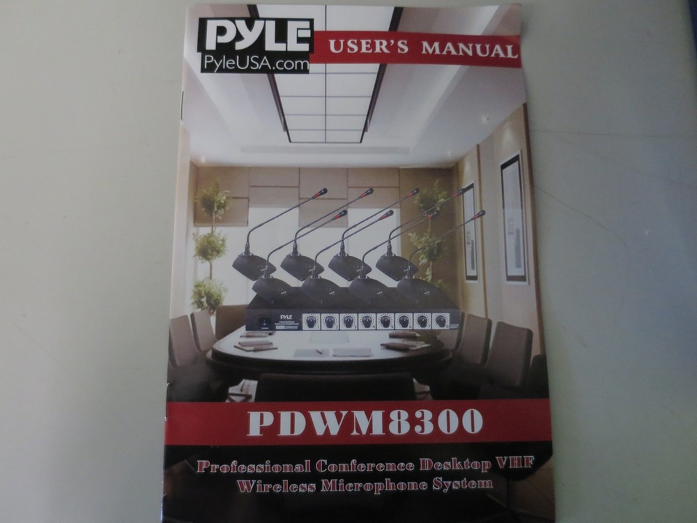 Pyle PDWM8300 Professional Conference Desktop VHF Wireless Microphone System