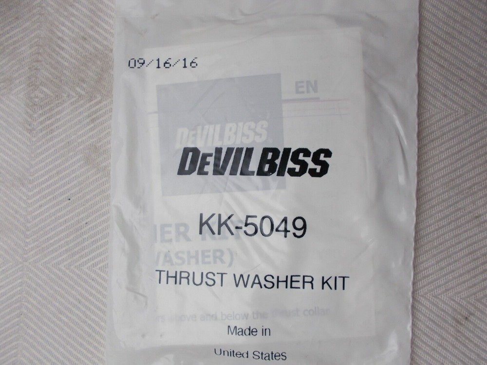 Thrust Washer Kit For; Pressure Tank Devilbiss KK-5049