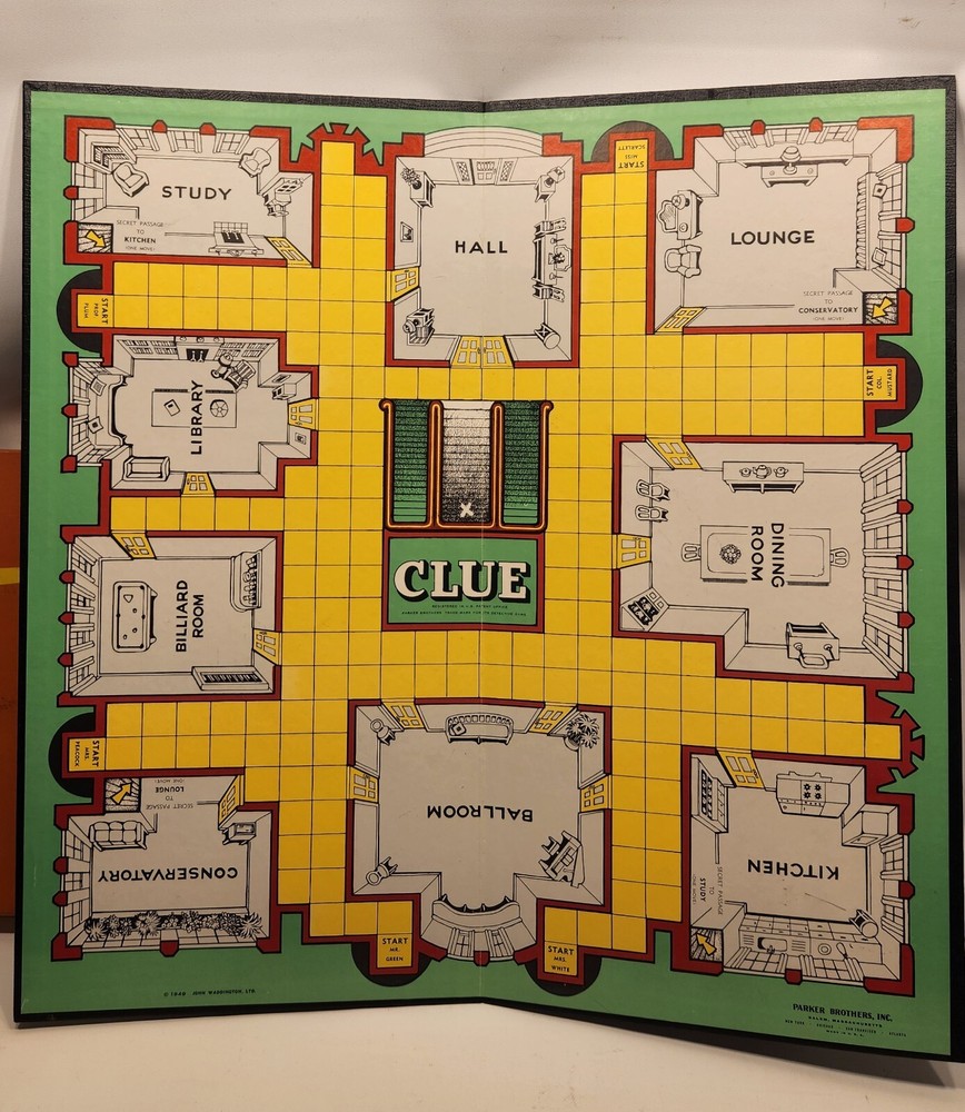 CLUE by Parker Brothers 1956