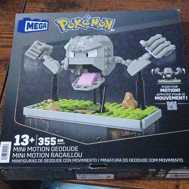 MEGA Pokémon Mini Motion Geodude Interlocking Blocks Set 355 Pieces