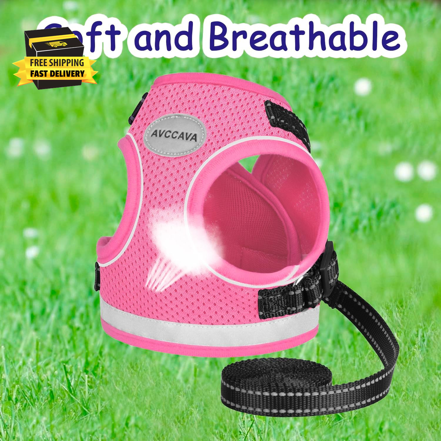 Cat Harness and Leash for Walking, Kitten Escape Proof Harnesses, Adjustable Ref