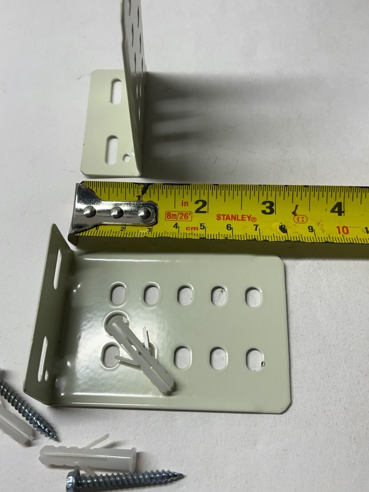 2 Multi drilled L - Brackets 3" x 1" x 2.5"