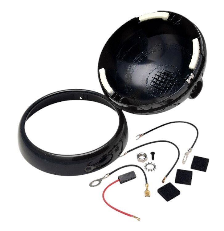 Unity 7662-0002 Spotlight Outer Shell and Front Ring Kit for S04 Heads 6" Black