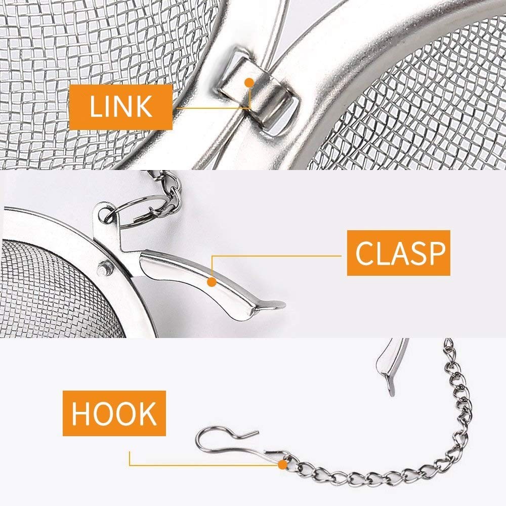 Tea Infuser 2 Pack Stainless Steel Mesh Tea Ball Strainer