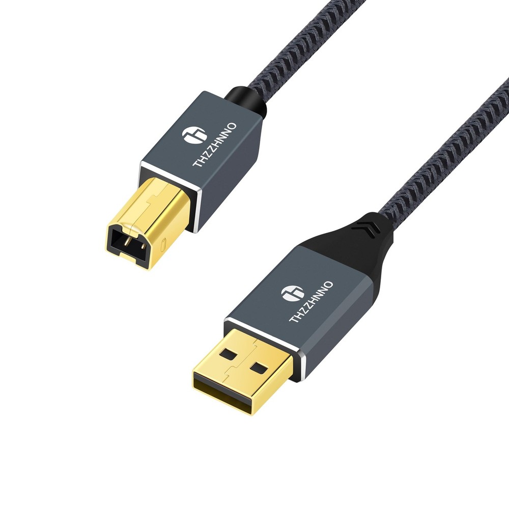 Thzzhnno USB Printer Cable 10FT, A to B Cable, 2.0 Type A 10FT