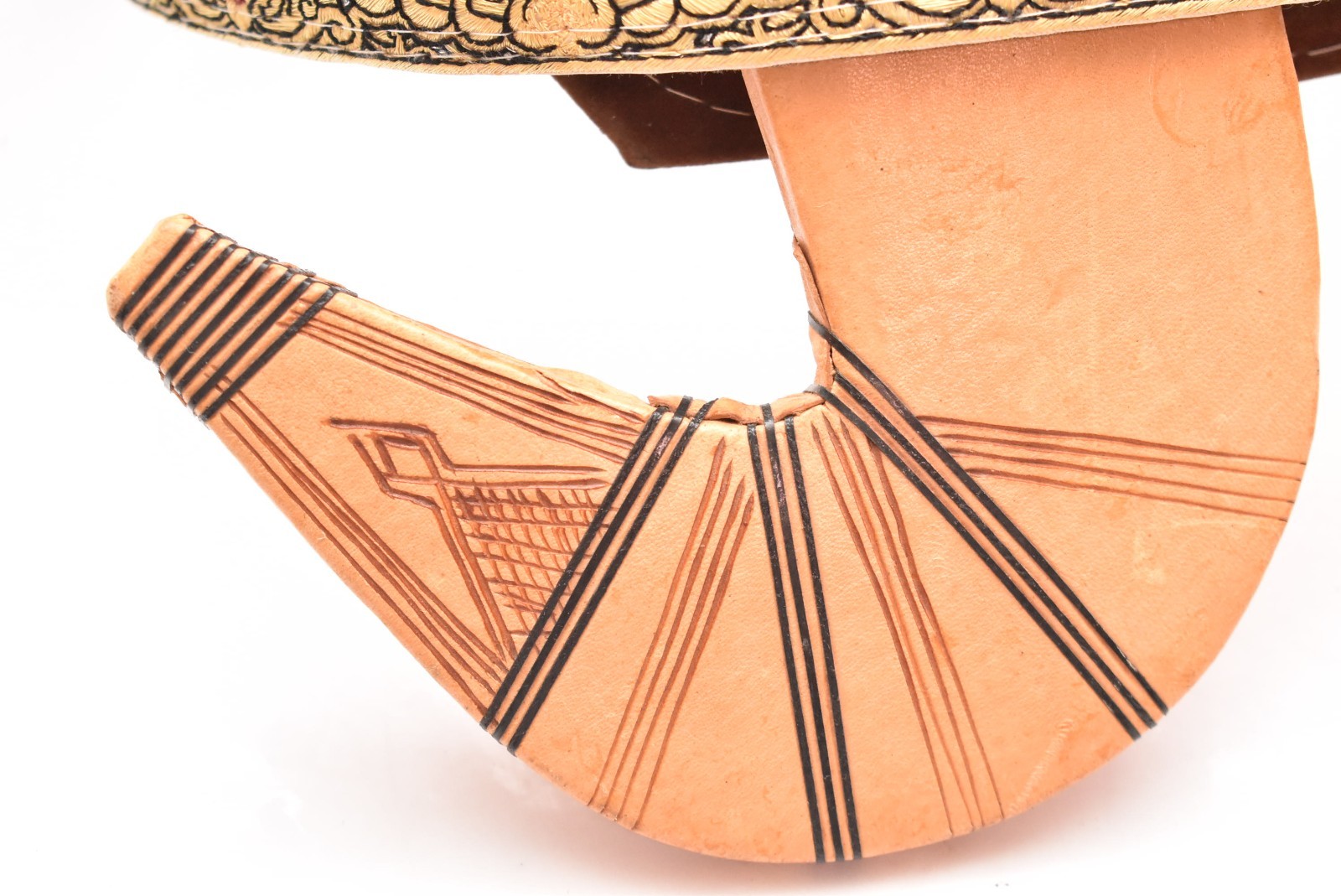 Beautiful Antique Authentic Yemeni Jambiya Dagger With Belt Knife Vintage-