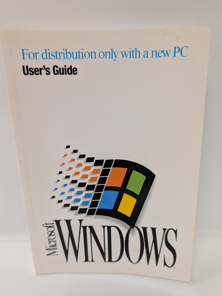 Vintage Microsoft Windows 3.1 User's Guide Excellent Condition