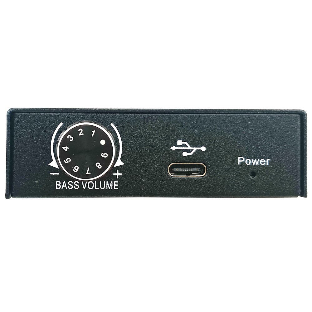 PC Android USB C Audio Amplifier 3.5mm Stereo Headphone Output Mic Input Volume