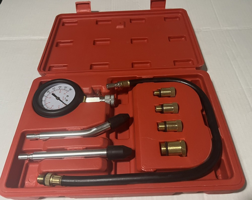 US General 8 Piece Automotive Compression Test Kit with Case - NIP