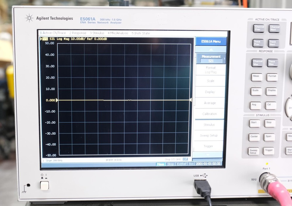 Agilent E5061A 1.5 GHz ENA Network Analyzer Options 015 100 150