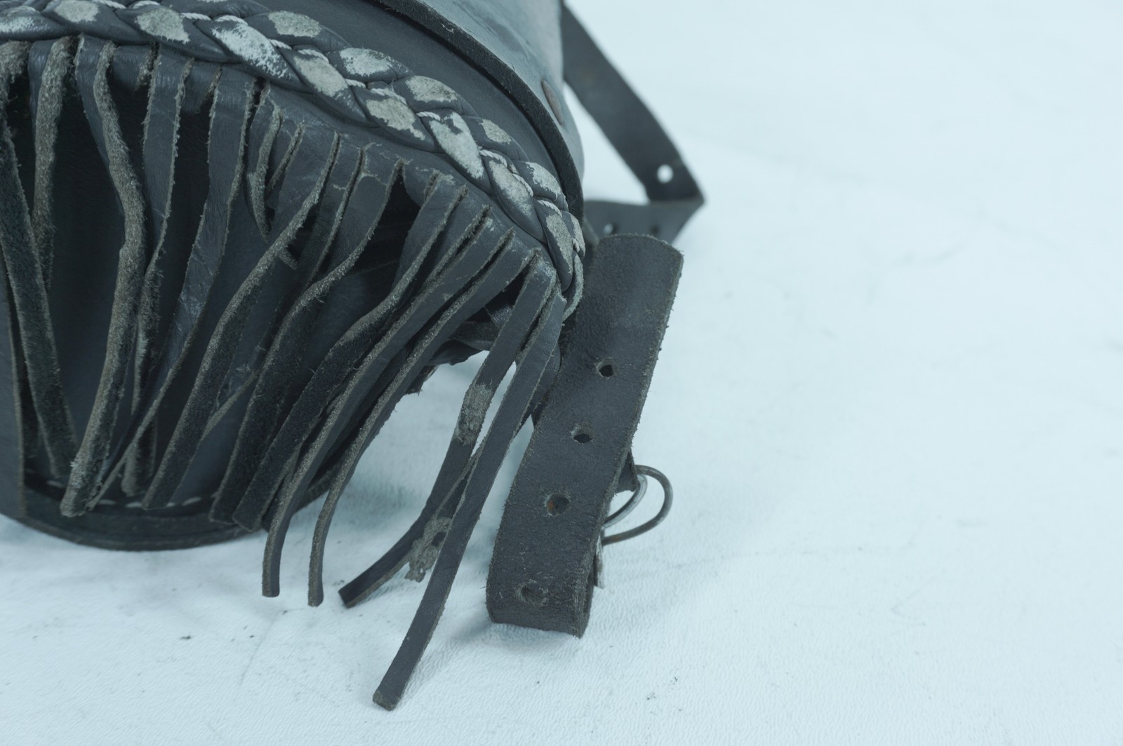 1986 Harley Sportster Limited Liberty OEM Front Onboard Tool Bag Leather Storage