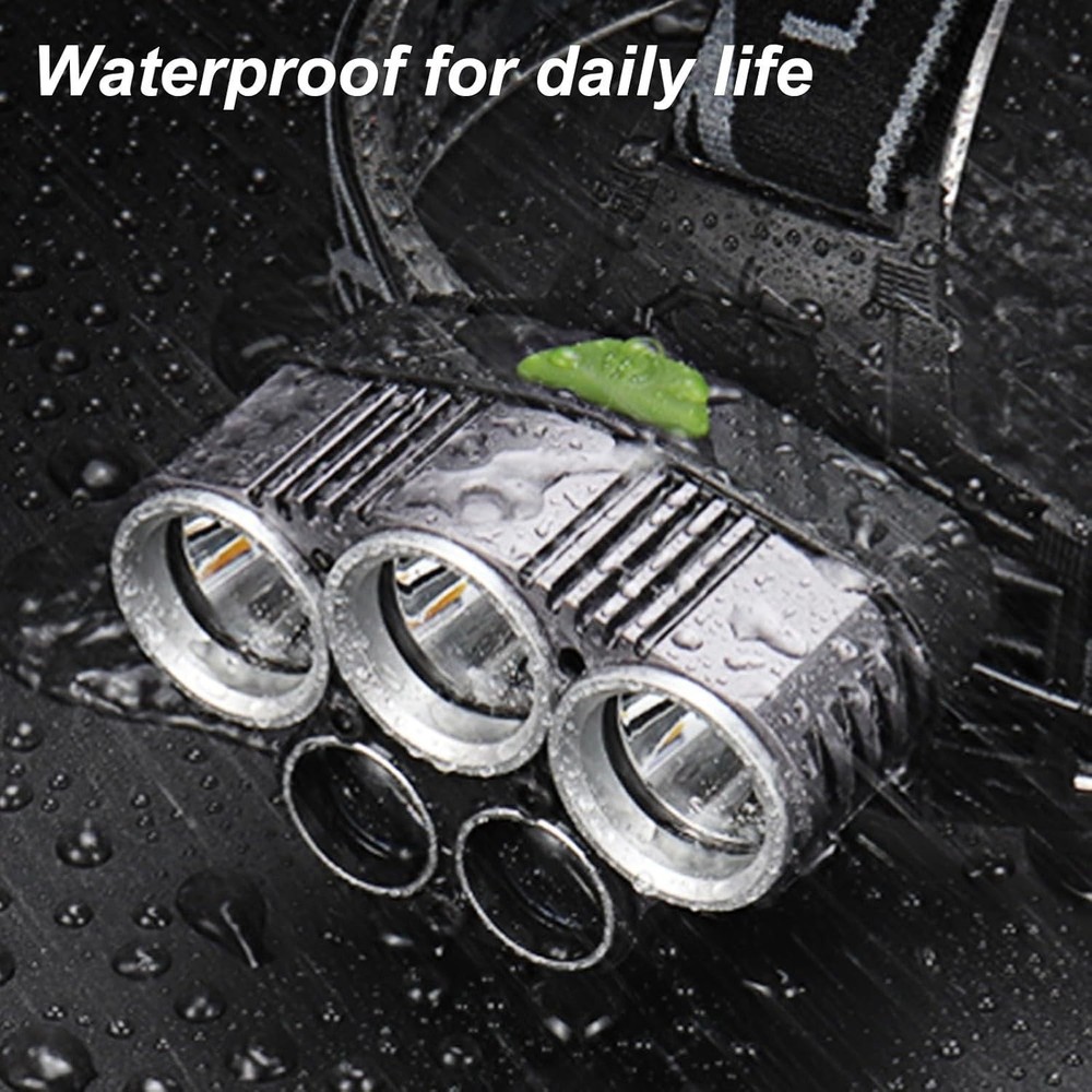 COB LED Headlamp USB Rechargeable Headlight 8 Modes Head Torch 5LEDs