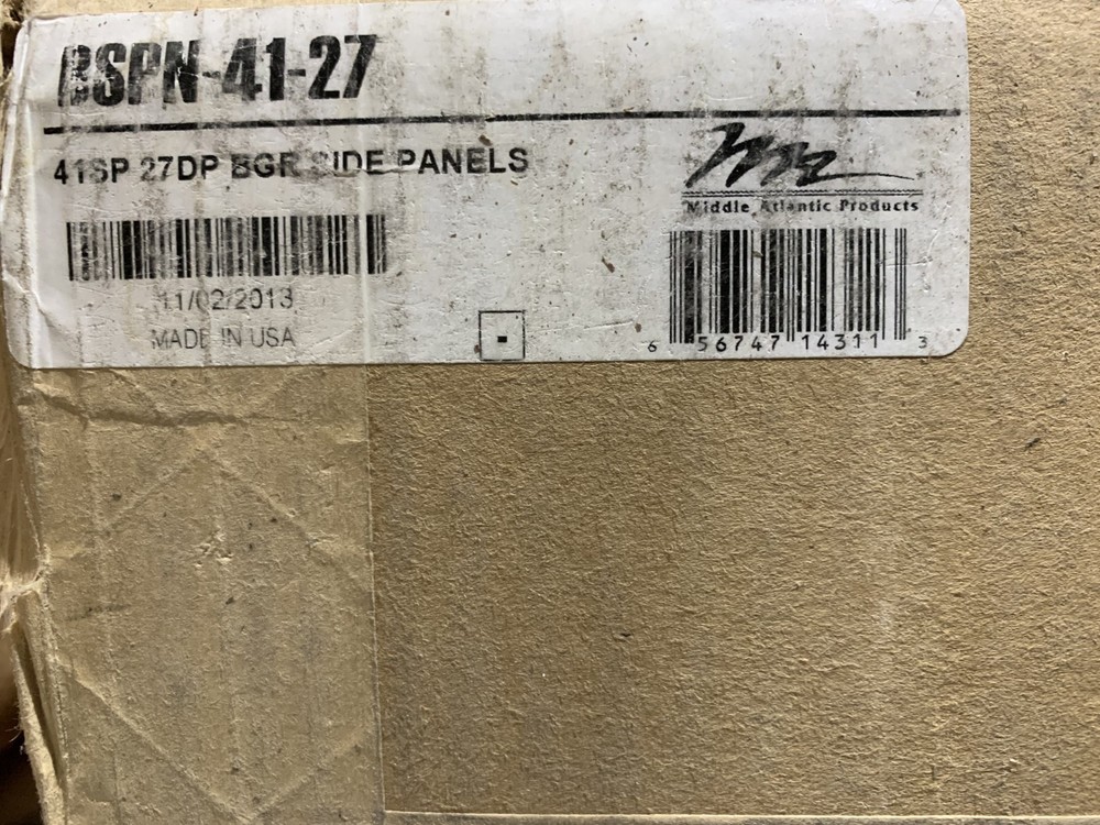 Middle Atlantic BSPN-41-27 Side Panels