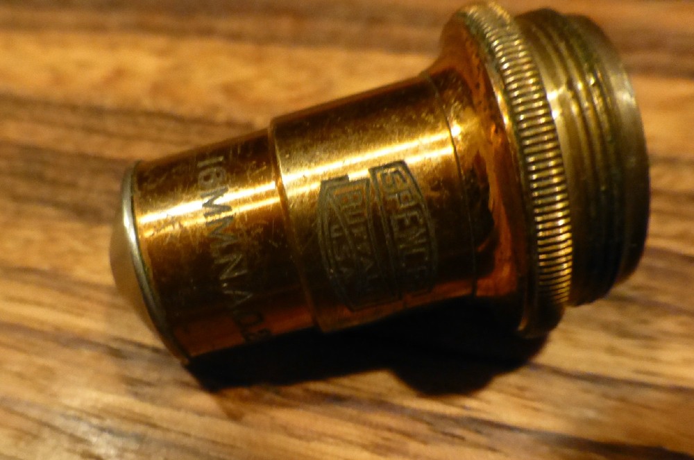 Superb Antique microscope objective-Spencer, condition [Y8-W6-A8]