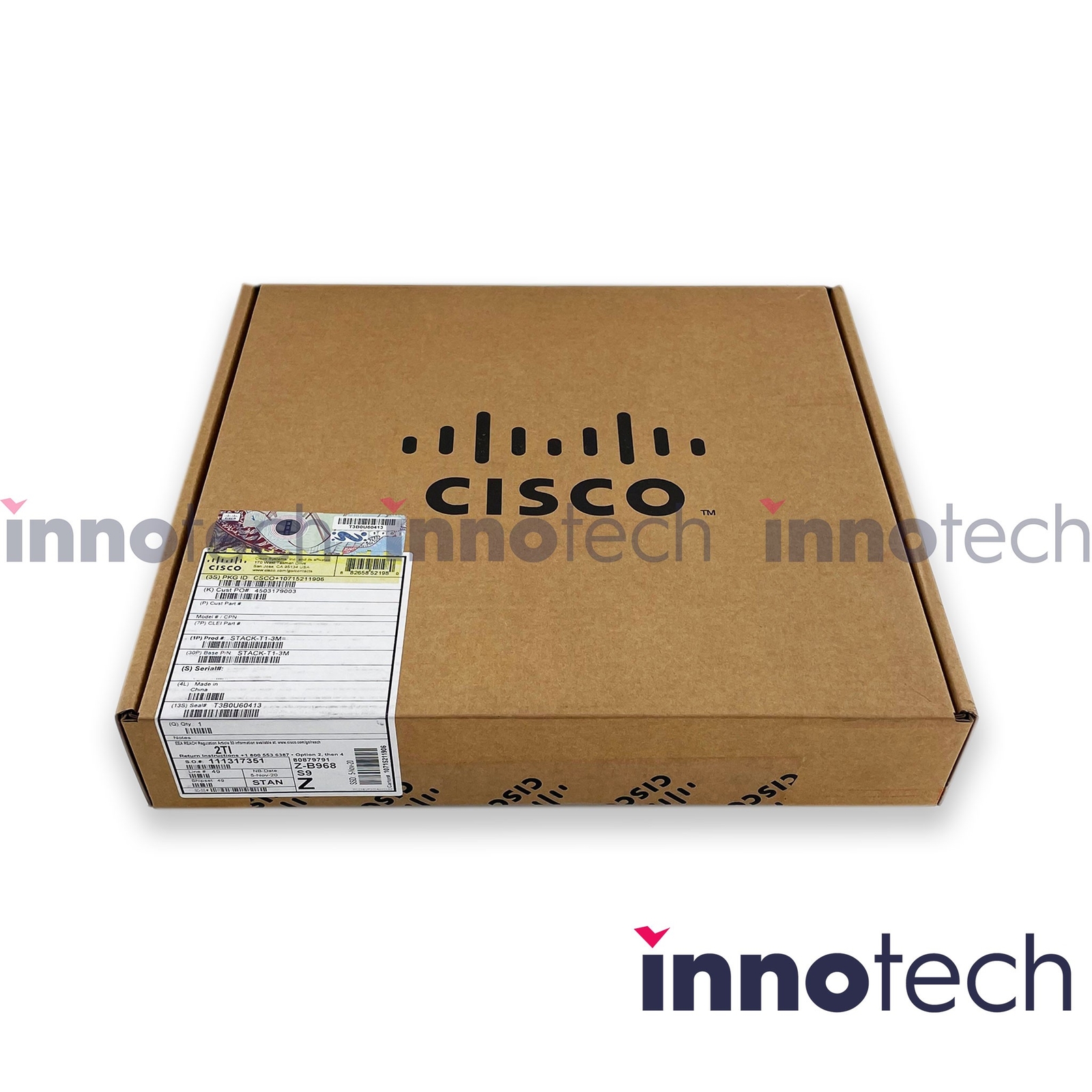 Cisco STACK-T1-3M Stacking Cable 10 ft New Sealed
