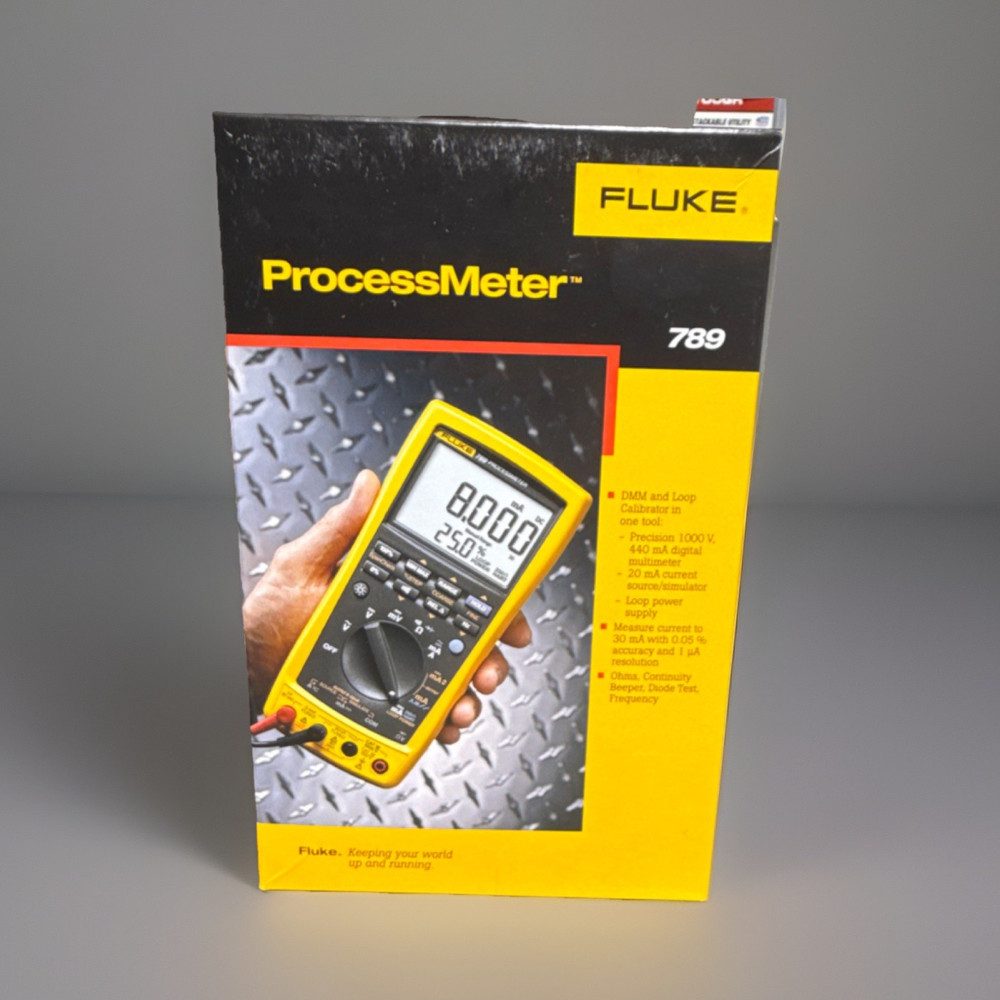 Fluke 789 ProcessMeter Digital Multimeter w/ Test Leads, Alligator Clips