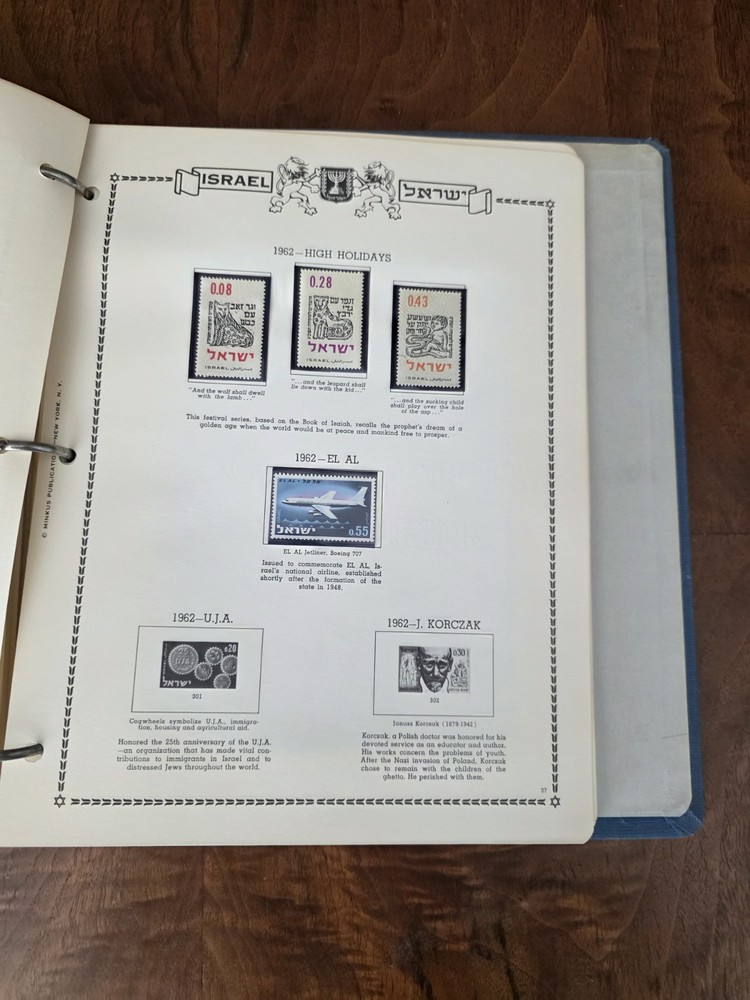 Israel Folder Stamps Over 170