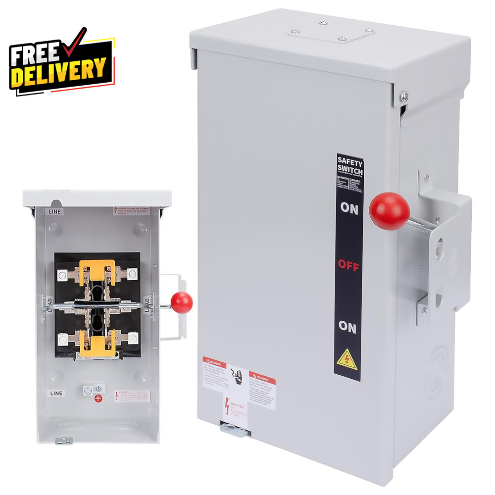 100A Generator Transfer Switch 24000W Universal Double Throw Safety Switch....