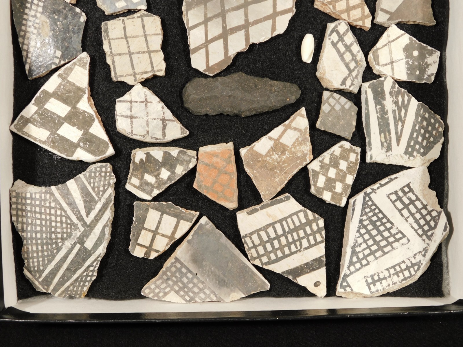 Big Lot! of ANASAZI Pottery Shards or Sherds in Wall Mountable Frame Arizona