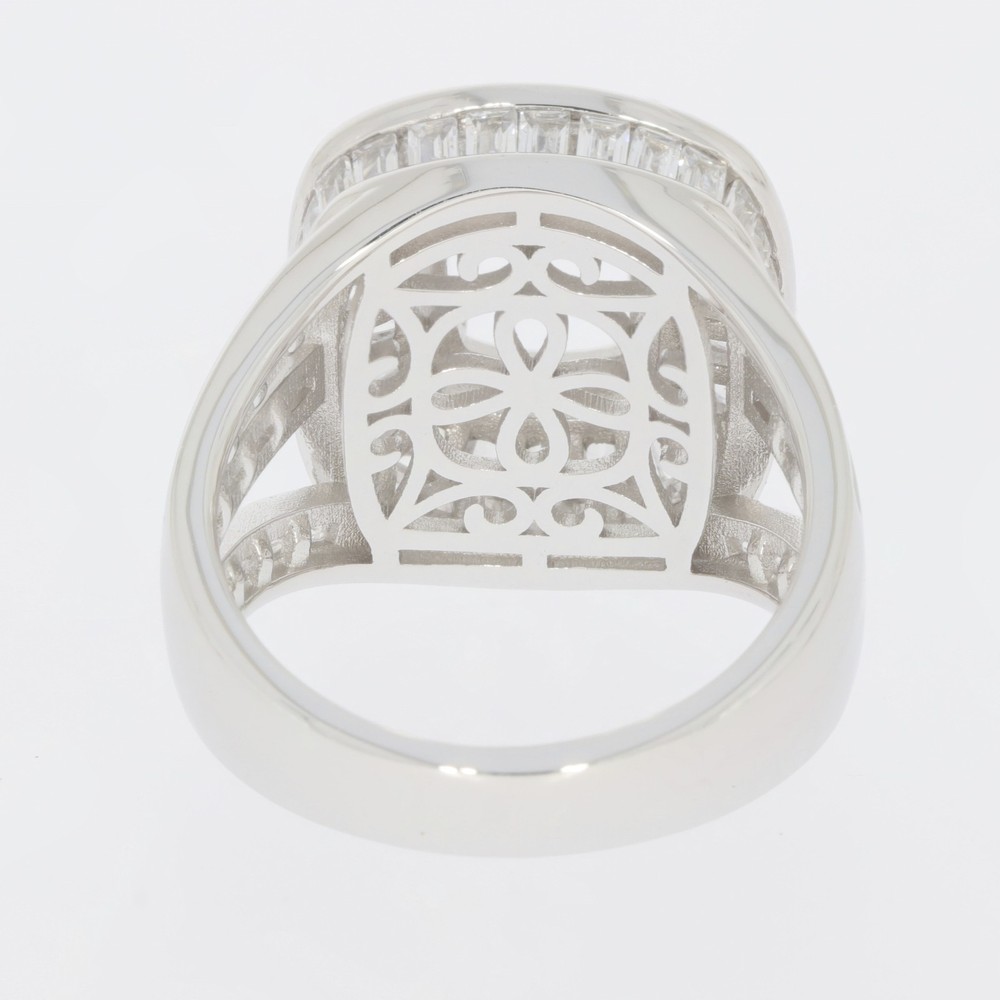 Sterling Silver Semi Mount Ring Setting Cushion CU 9x7mm