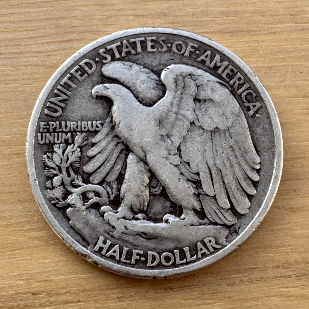 1938-P Walking Liberty Half Dollar, Fine Grade