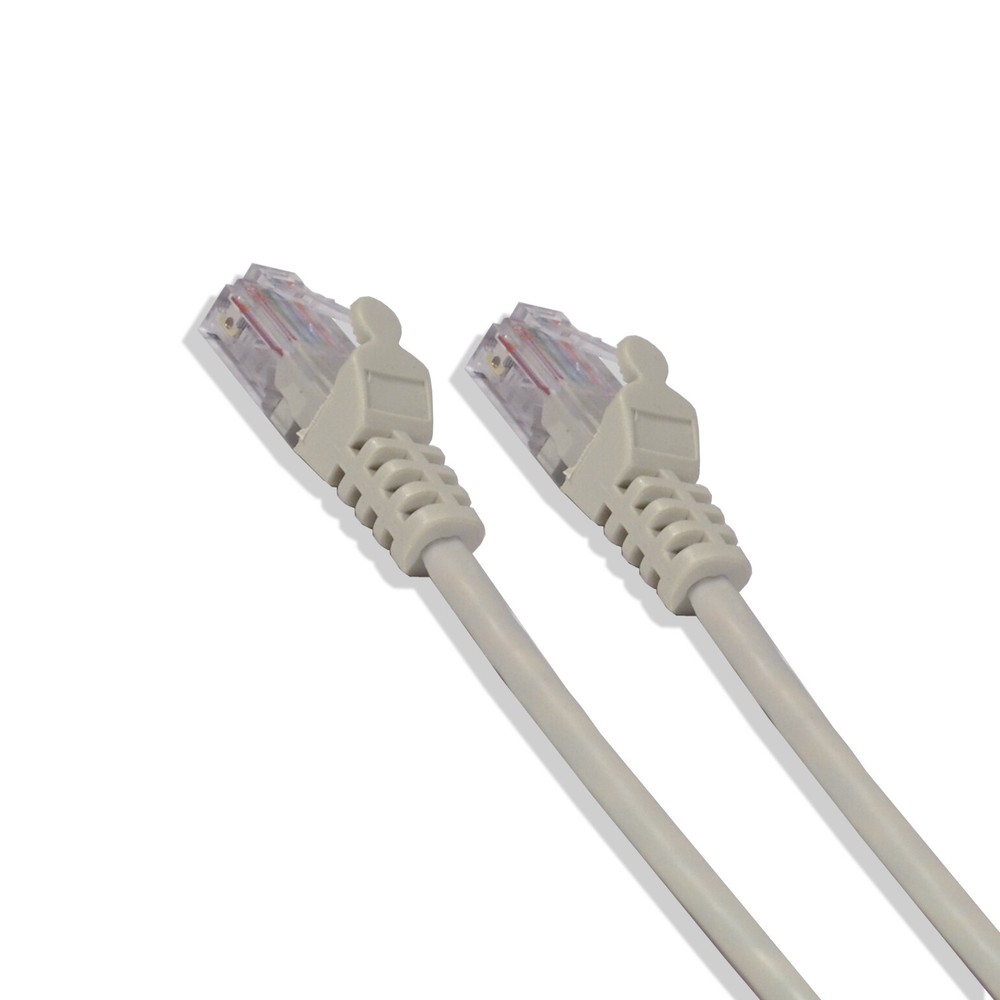 1FT Cat6 UTP Ethernet Network Patch Cable RJ45 Lan Wire Gray (25 Pack)