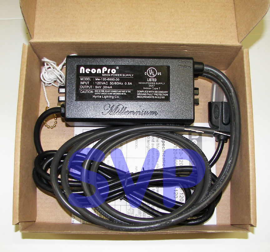 NeonPro ME-120-6000-30 NEON SIGN POWER SUPPLY TRANSFORMER - NEW, UL Listed