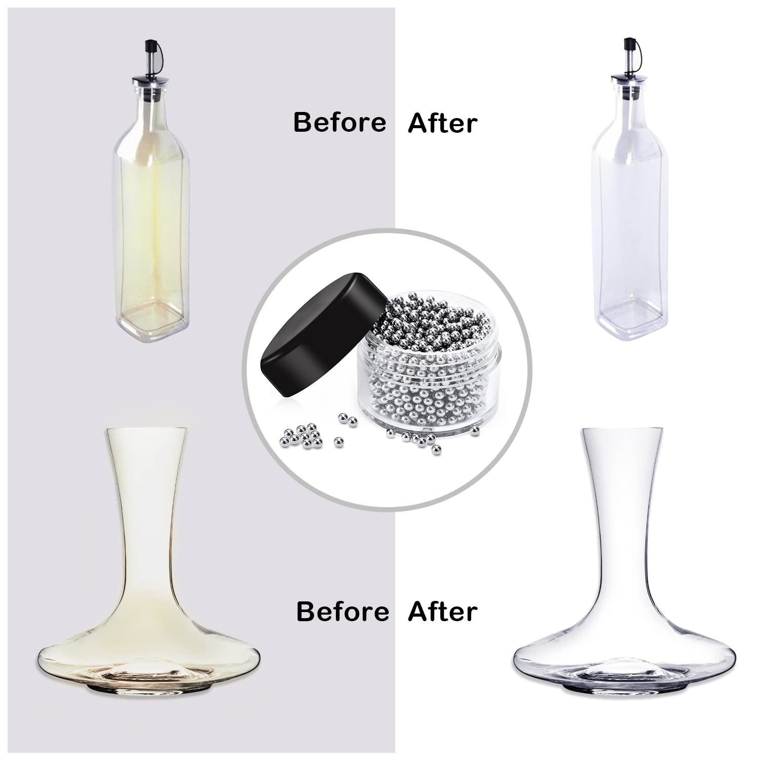 1000 PCS Decanter B-wine Clean Beads, C-wine Beads