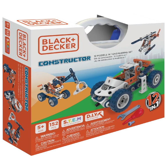 Black & Decker Jr 152-Piece Constructor Engineering Set