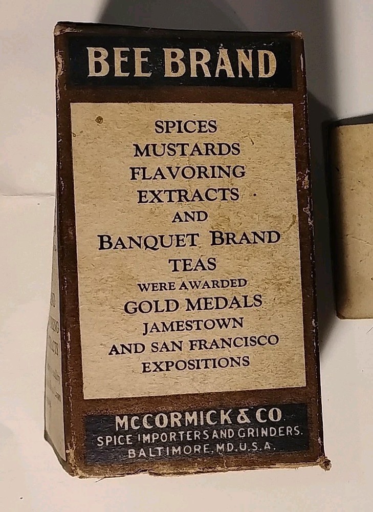 McCormick's Bee Brand Allspice Box