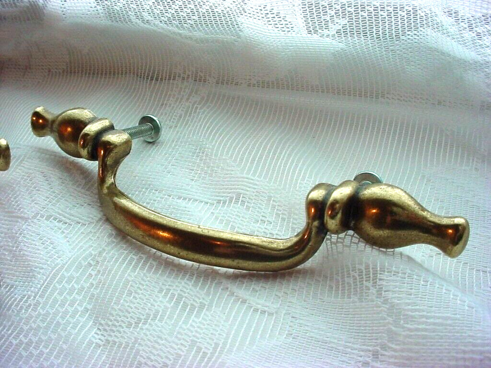 Brass Drawer Pulls Knobs Mixed Lot 8 Piece Metal