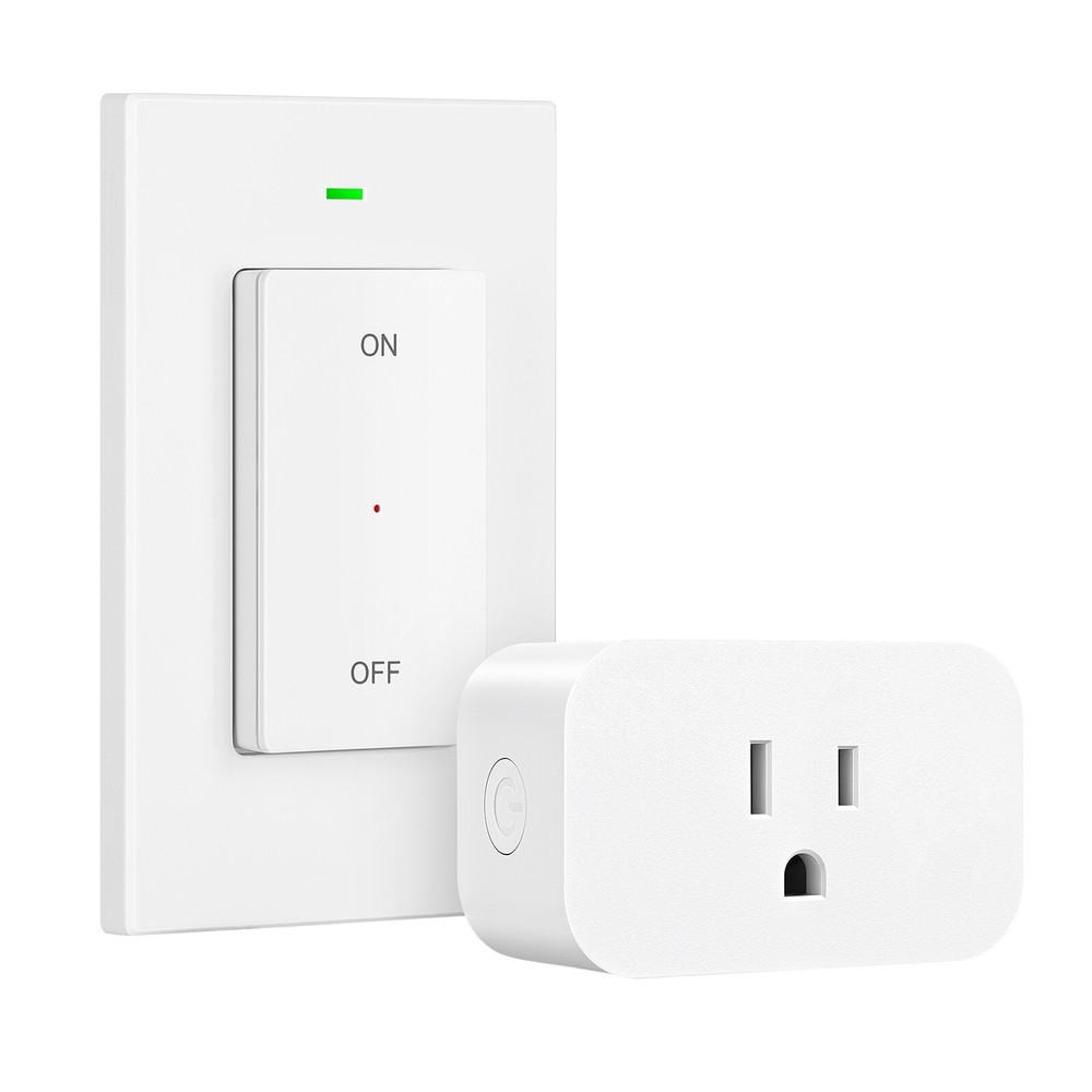 DEWENWILS Remote Control Outlet Wireless Wall Mounted Light Switch Plug in