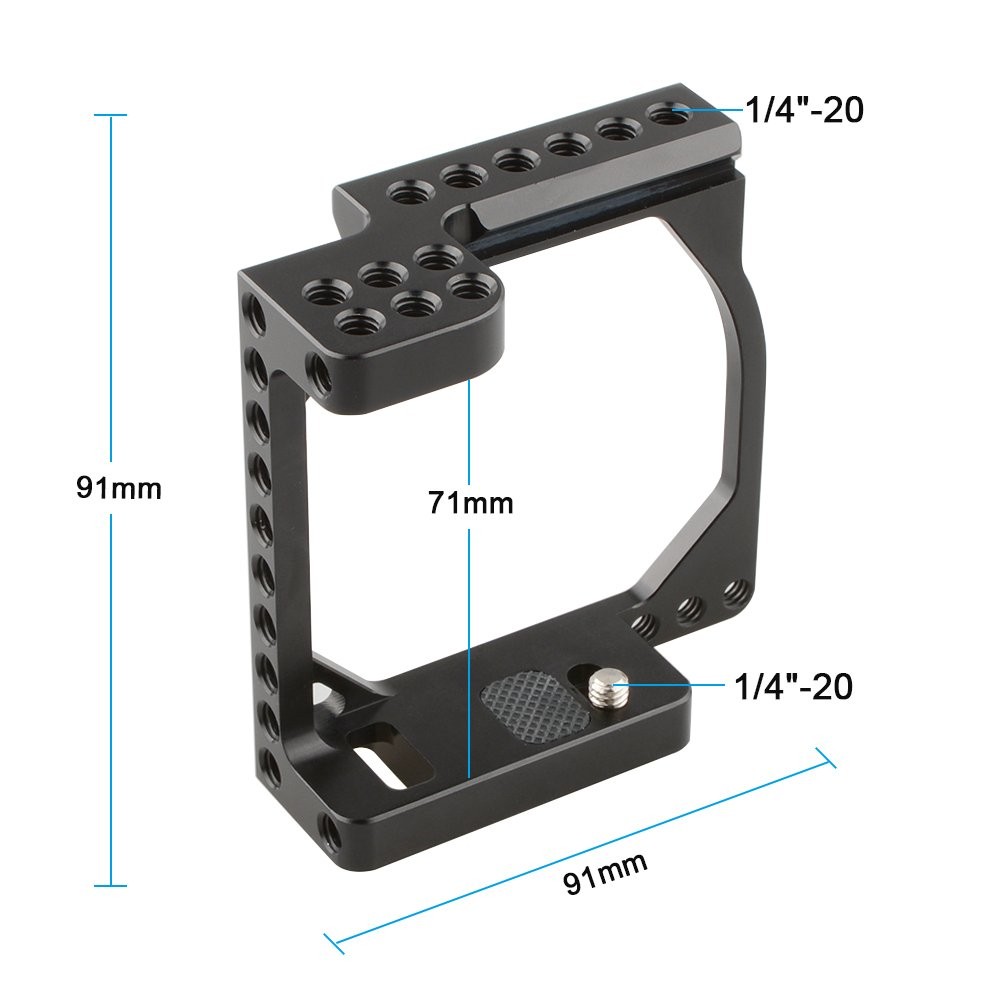 CAMVATE Tiny Cinema Camera Cage Kit for EOS-M - 1850 Black-2