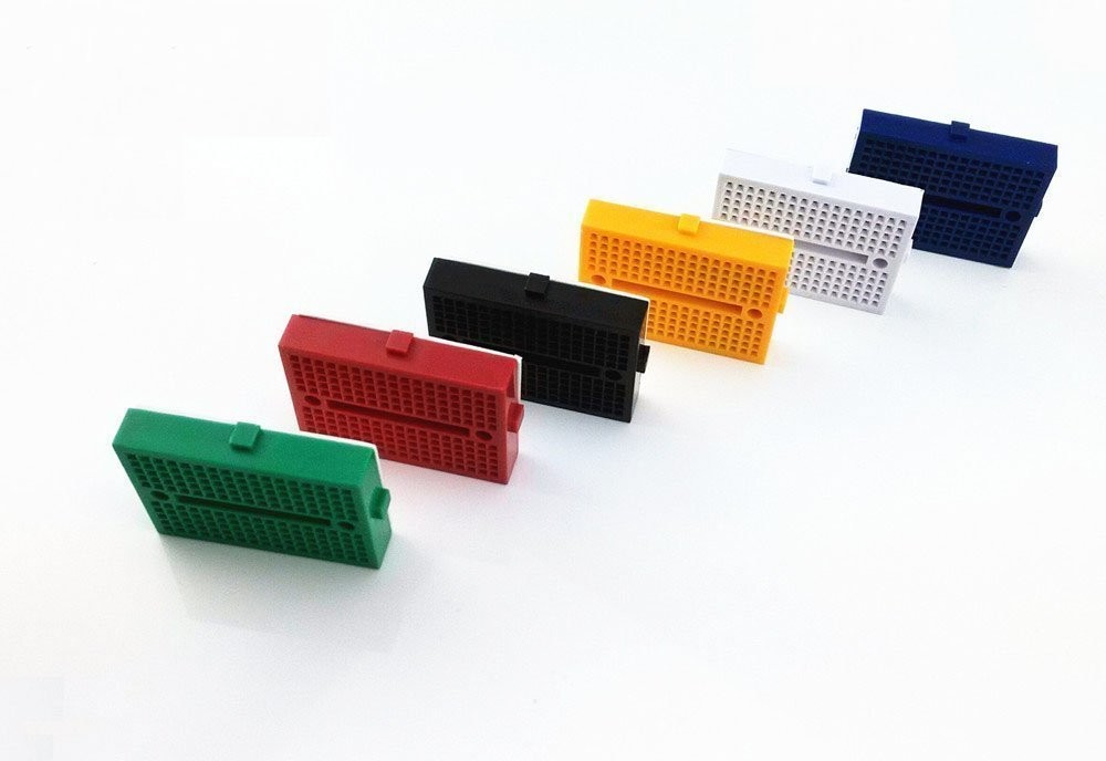 [12Packs] 170 Points Mini Small Solderless Breadboard Compatible for Proto