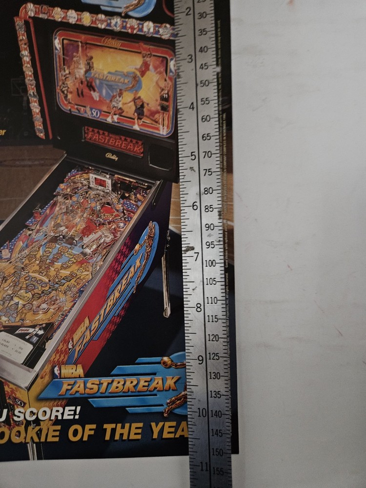 NBA Today Pinball Machine AD Original