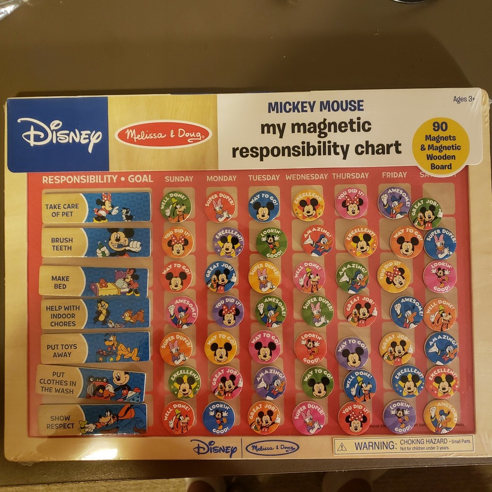 Disney Mickey Mouse My Magnetic Responsibility Chart