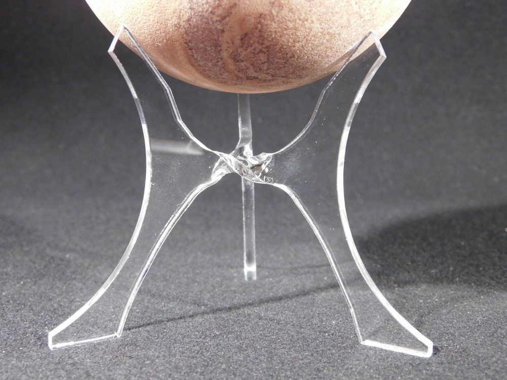 Sphere Display Stand Three Post Clear Lucite Large Size