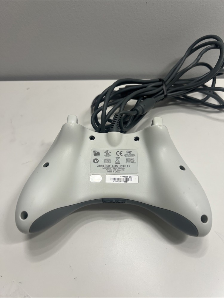 OEM Microsoft Xbox 360/PC Wired USB Controller White + Breakaway Tested ☕️✅