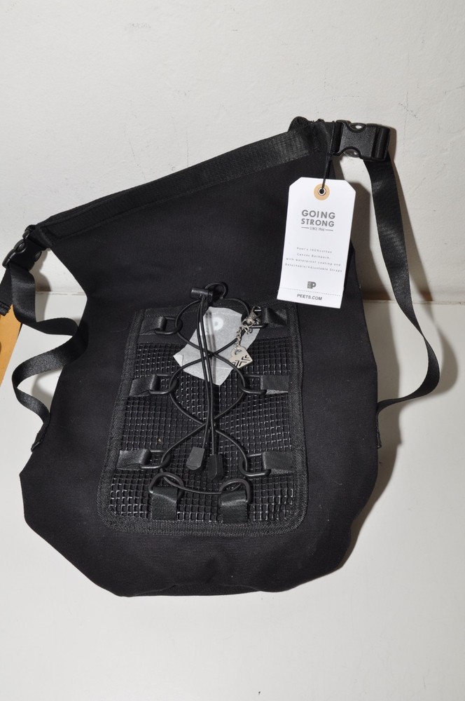 Peet’s Canvas Backpack  Black