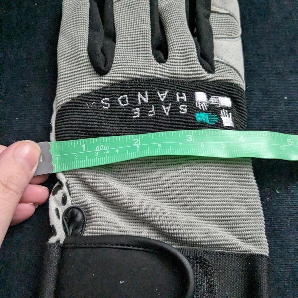 Safe Hands Hook and loop closure Mechanics Gloves Size M