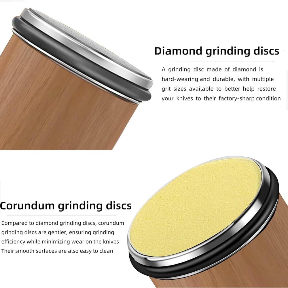 Rolling Knife Sharpener Kit, Rolling Knife Sharpener with 2 Diamond... Fast Ship