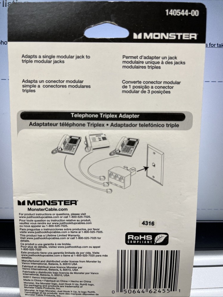 Monster modular triplex adapter140544-00