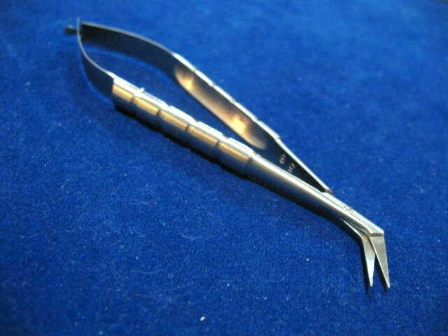 O.R GRADE CASTROVIEJO MICRO SURGERY ROUND OPHTHALMIC SCISSORS 4.5" ANGULAR