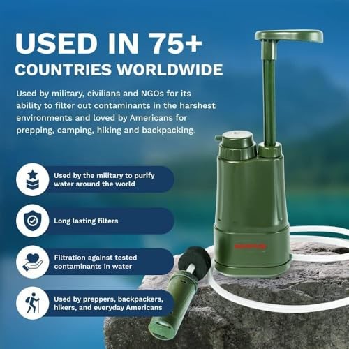 PRO Extender Series – Portable Water Filter Pump with Extra 3.2x2x6.5