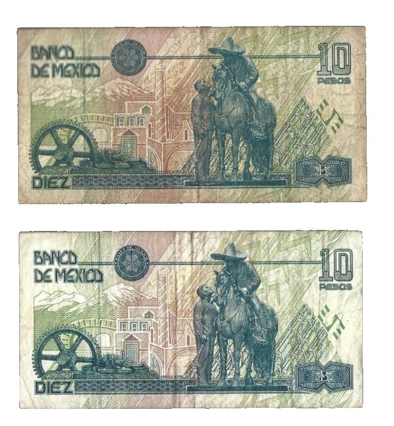 Mexico 💥🎯1994 Banco De Mexico ... 1x 10 pesos ... ONE NOTE 💥 lot #777