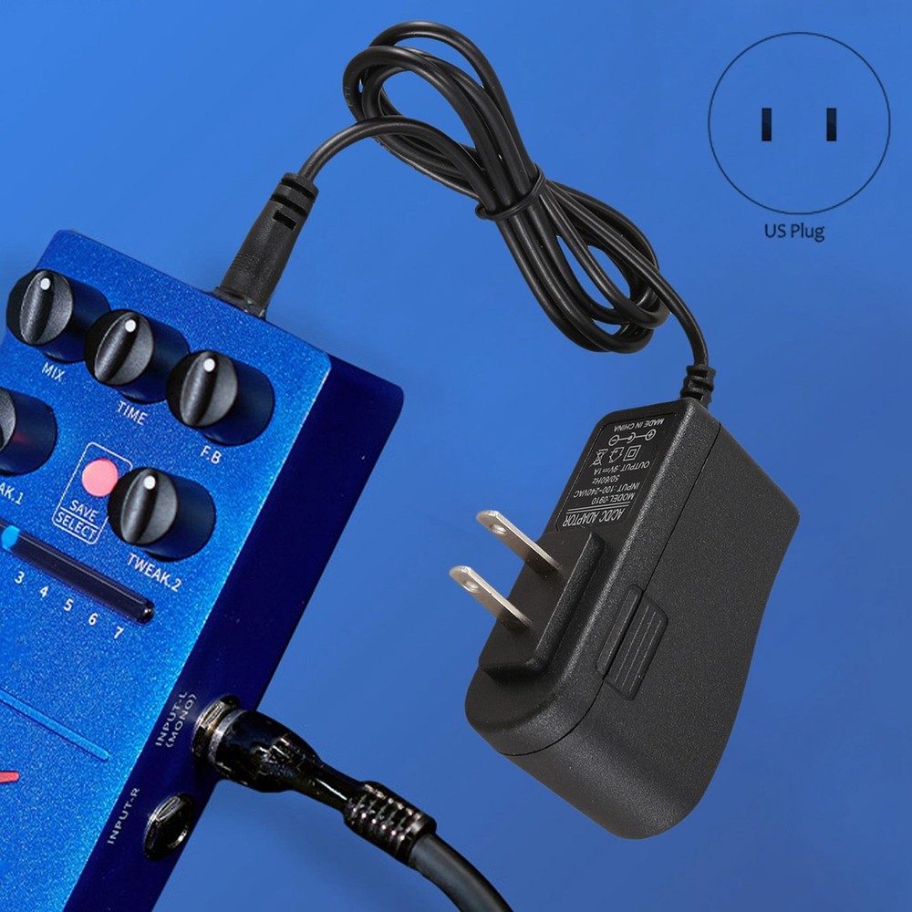 Guitar Feeects Pedal Mains Replacement Supply AC Adaptor 9V 1A J6B76339