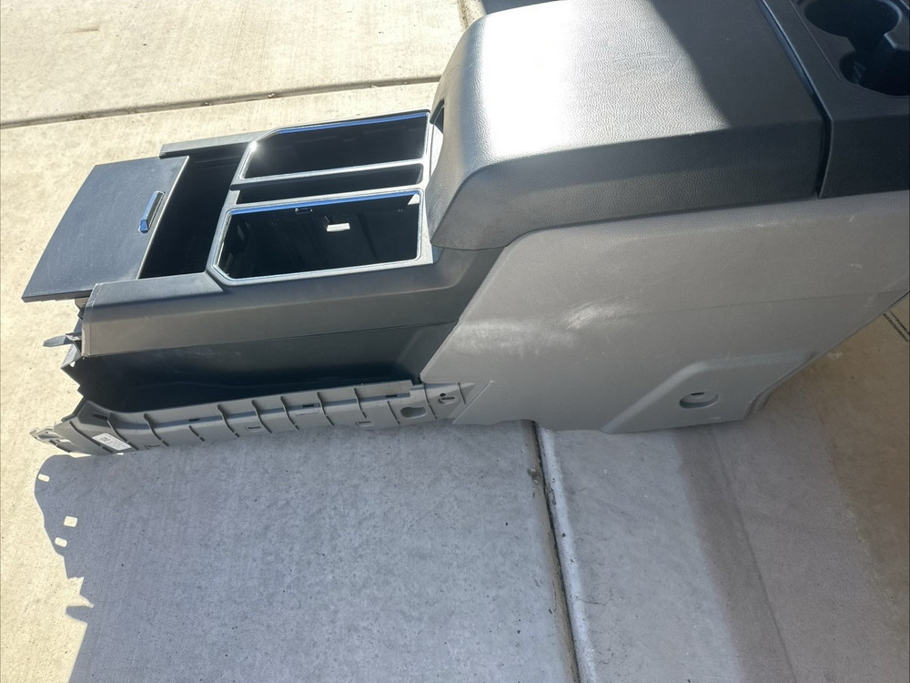 2017-2020 Ford F150 Floor Center Console Assembly Black Grey Without Side Trims