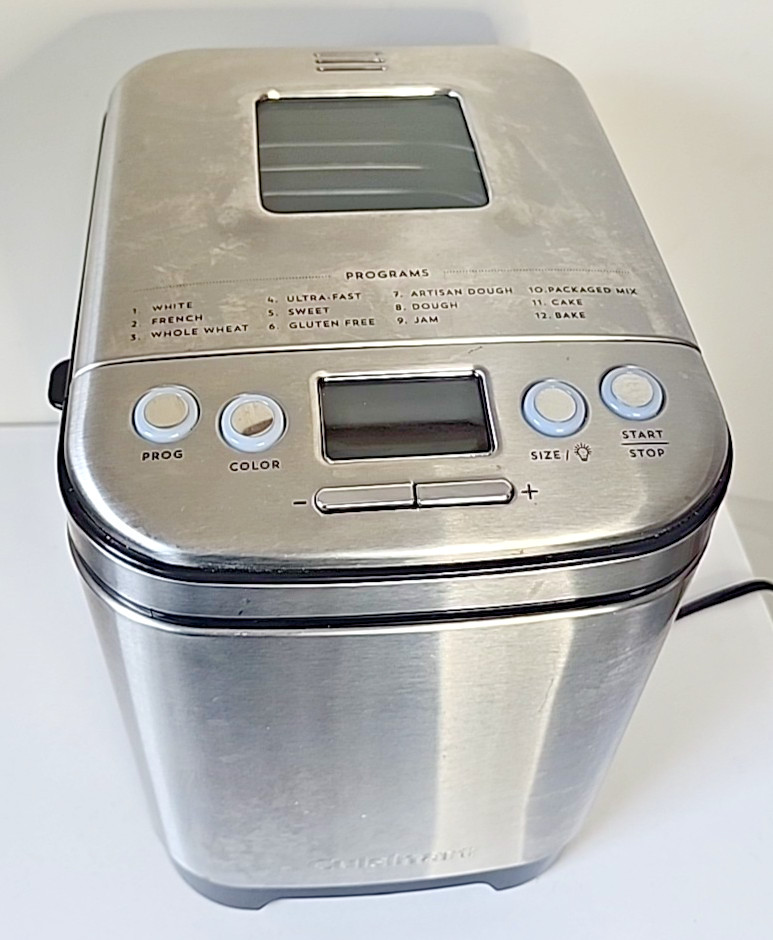 Cuisinart Compact Automatic Bread Maker Machine Stainless CBK-110 Tested