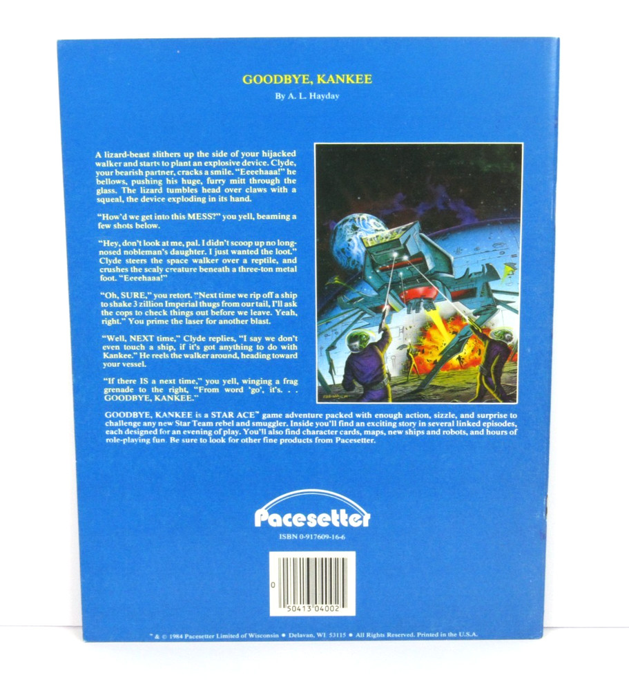 1984 Pacesetter StarAce Goodbye, Kankee Original 1st Edition