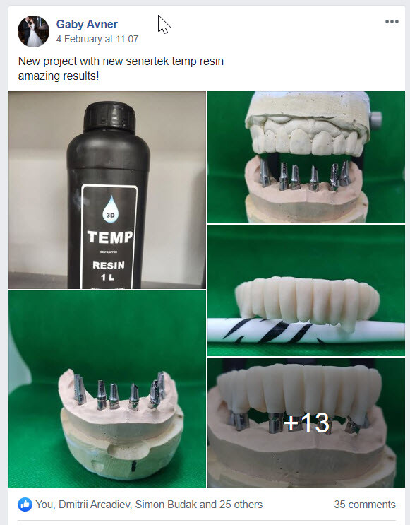 DLP SLA LCD 3d printer temporary teeth resin ..
